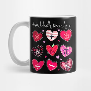 Funny Math Teacher Valentine's Day Pi Math Lover Outfits Mug